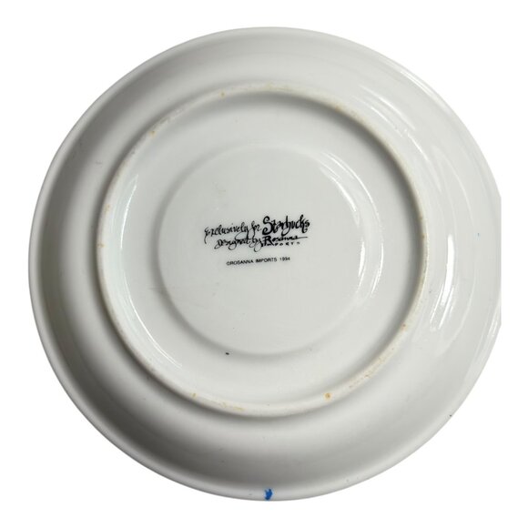 VNTG 1994 Starbucks Rosanna Imports Ceramic Espresso Cup & Saucer Cherub Design - Picture 11 of 15